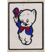 Calcomanía Porky Pig 80s