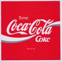 Calcomanía Tome Coca-Cola Coke 80s